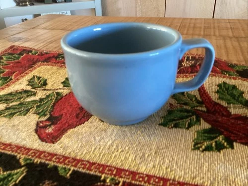 NOS Fiesta by Homer Laughlin Blue Jumbo Coffee Mug Cup Soup Bowl  18 oz.