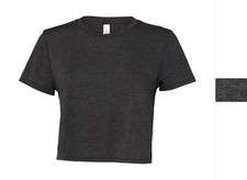 2 Stück Set Bella Basic Fashion Damen Top Bauchfrei Tee Shirt Flowy Cropped 8882