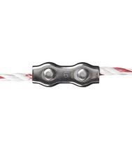 Connettore in acciaio inox per corda o vidoflex Gallagher 