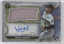 2020 Topps Triple Threads Single Jumbo Relics 7/99 Jordan Yamamoto Auto uk2