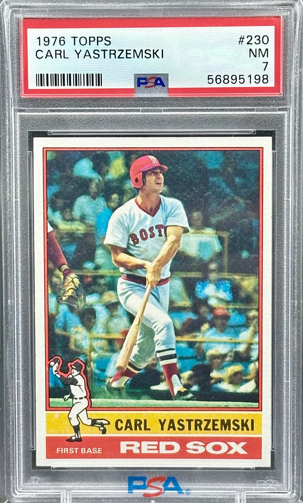 1976 Topps CARL YASTRZEMSKI #230 PSA 7