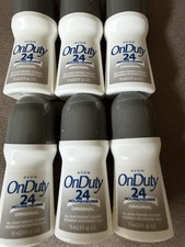 6 Avon On Duty Original 24 Hr Roll-On Antiperspirant Deodorant 2.6 oz 6-Pack
