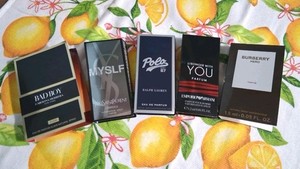 NEW Men's Carded Sample Bundle 5 Pcs(YSL,Burberry,Armani,Ralph Lauren) FREE SHIP