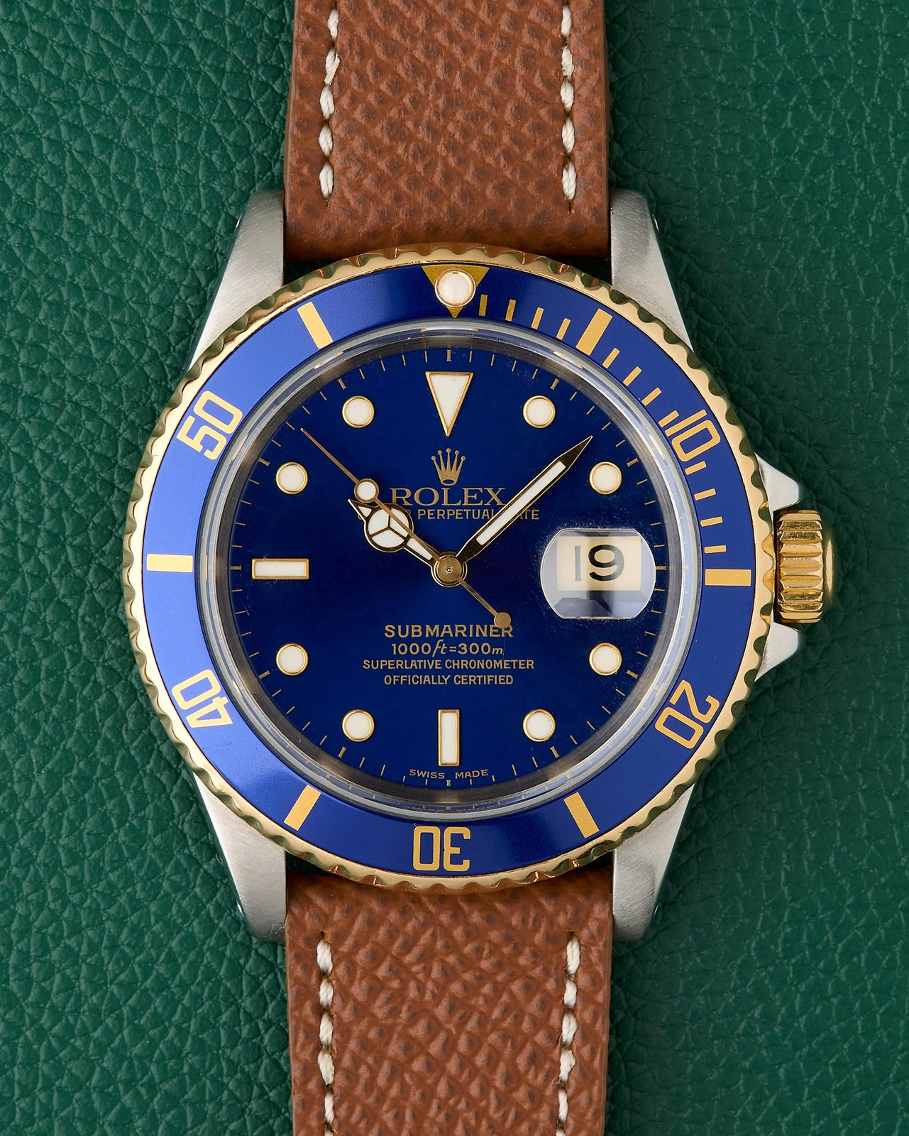 Rolex Submariner Date Ref. 16613 Bluesy Two Tone 18k Gold & Steel 1991