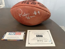 Peter Warrick FSU Signed Wilson NFL Official Football COA Seminoles w/ Case