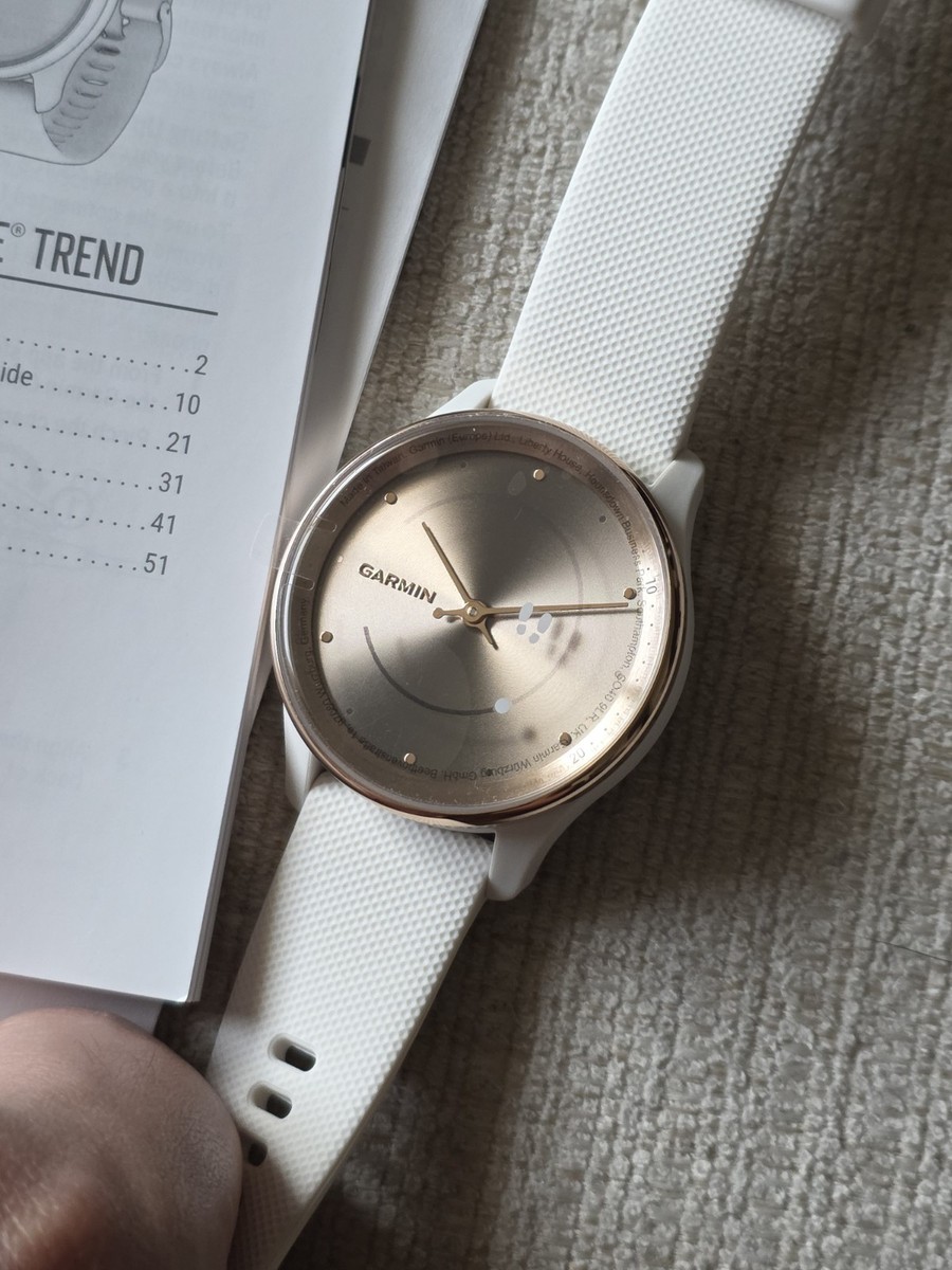 Garmin vivomove Trend Peach Gold with Ivory Case (010-02665-01