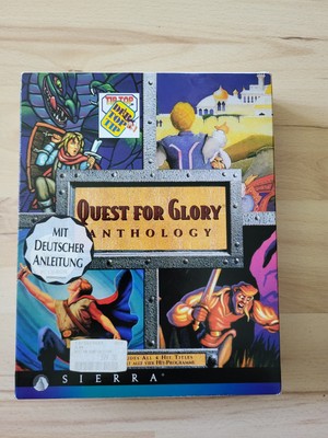 Quest for Glory Anthology PC CD Rom Mit Deutscher Anleitung Selten RARITÄT 