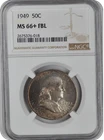 1949 Franklin Half Dollar NGC (99) MS 66+