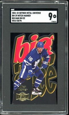 2021-22 Skybox Metal Universe #BM-29 Mitch Marner Big Man On ice Gold /96 SGC 9