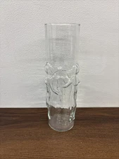 Vintage Libby La Femme Clear Nude 9” Vase