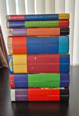 Harry Potter Complete Set of 7 Hardback Bloomsbury Edition Books Some First Ed