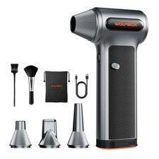 MF200 Cordless Compressed Air Duster: 3-Speed Mini Blower for All Cleaning Needs