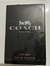 Coach New York Men Cologne Eau De Toilette Spray 100ml/3.3oz  New Sealed