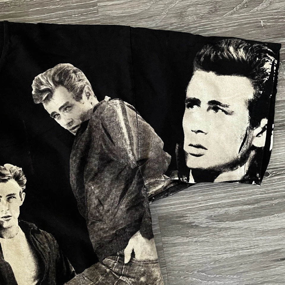 Camiseta Estampada Grande Vintage AAA James Dean Tono Sepia Rara Foto 2 de 4