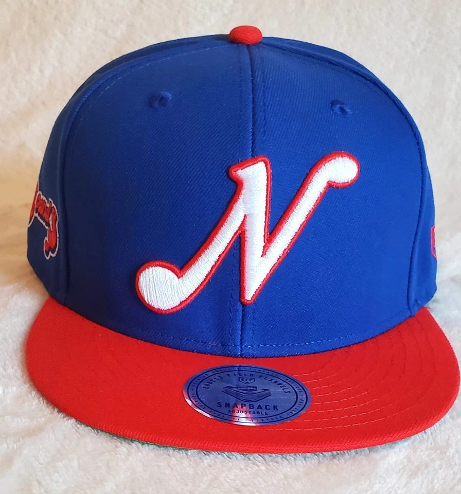Gorra Nashville Sounds MiLB Ebbets Field Frannels Vintage Snapback Azul/Rojo Foto 2 de 4