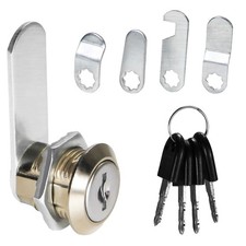 16mm Mailbox Lock Drawer Cam Lock with Keys for Cabinet Cupboard Durable Metal