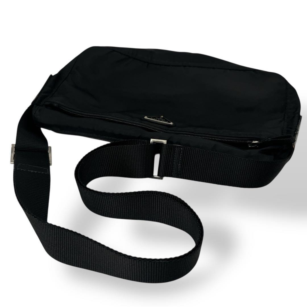 PRADA Y2K Archive Black Nylon Camera Shoulder Bag Unisex Triangle Logo Auth thumbnail 5