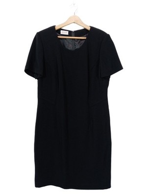 BASLER Kurzarmkleid Damen Kleid Gr. DE 42 schwarz Casual-Look