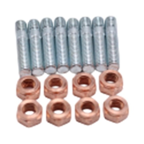 Set of 8 Exhaust Manifold Stud Nuts 12mm Nuts Head M8 x 30 Metal - Picture 1 of 3