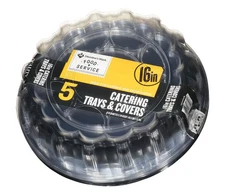 Member's Mark 16" Catering Tray with Covers 5 ct.