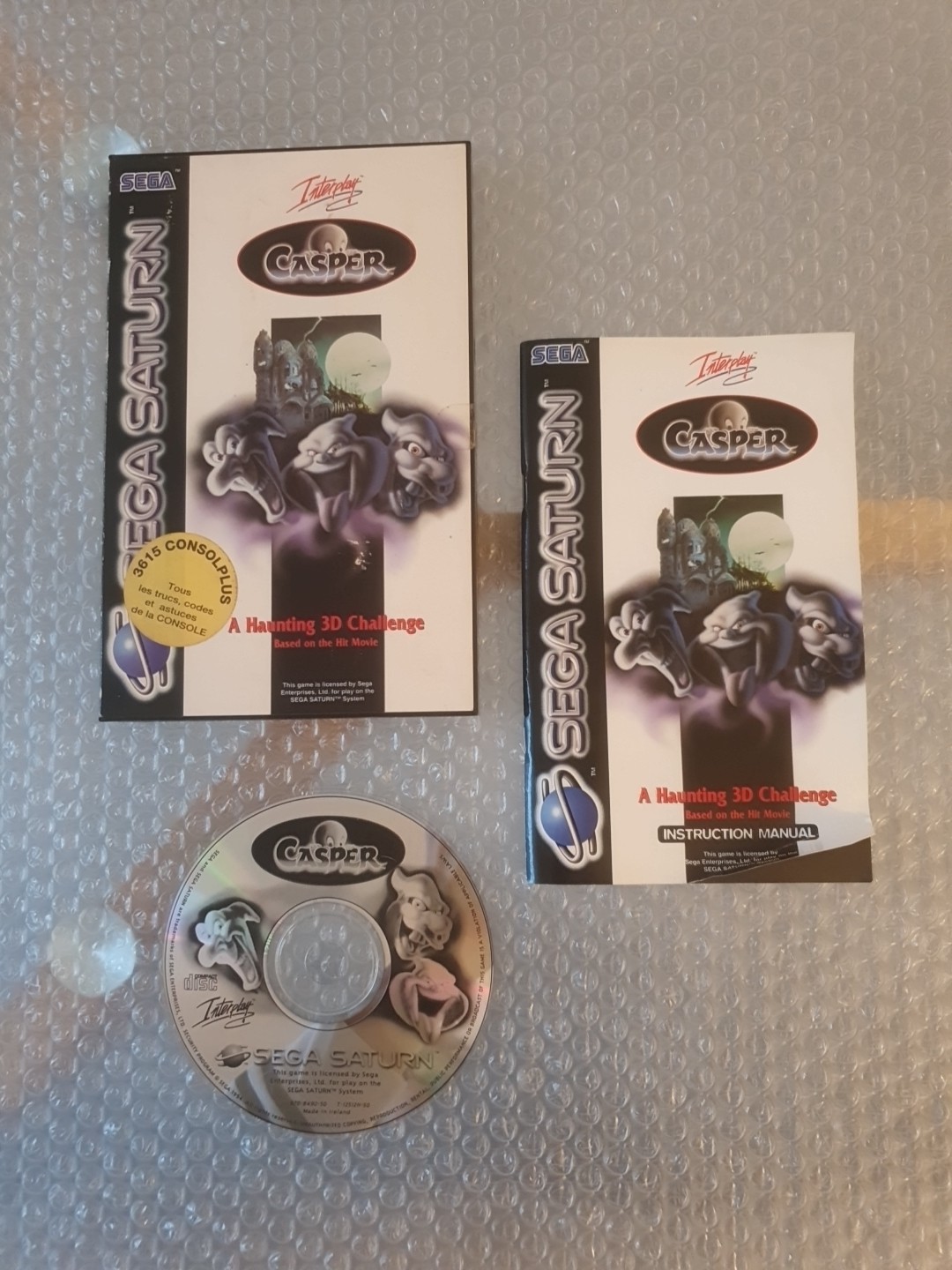Casper A Haunting 3D Challenge  Sega Saturn PAL FRA/EUR Complet A Lire Descripti