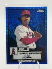 Topps Chrome Platinum Anniversary - Garret Anderson #599 Blue Mini-Diamond /199