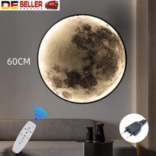 3D LED Mond Lampe 60cm Mond Wandleuchte f&uuml;r Wohnzimmer Dachgeschoss Cafe Modern