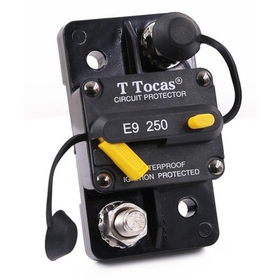 250 Amp Circuit Breaker, Manual Reset 12V-48V DC, Waterproof Switch Fuse Part