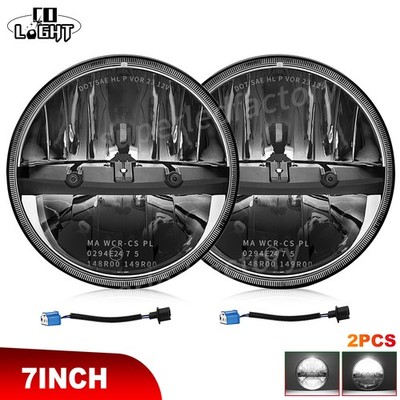 Black 7'' Inch STEDI HI/LOW Beam Homage Replacement LED Headlights - (6500K) pair