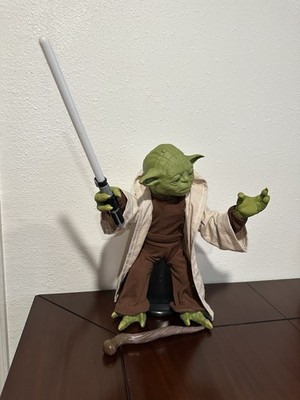 Star Wars 16'' Spin Master Legendary YODA Interactive Jedi Training Master  Read 