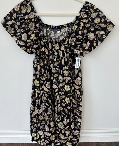 Old Navy Floral Square Neck Babydoll Dress NWT Size Small