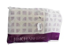 JINCHAN Linen Textured Window Curtain Panel Beige Single 72" L x 52" W Decor