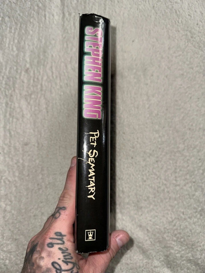 Stephen King Pet Sematary Book, First Edition 3rd Impression 1983, Horror - Image 2 of 4
