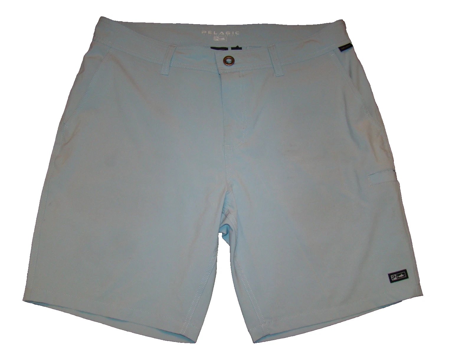 Pelagic Men's Size 36 High Performance Deep Sea Hybrid Light Blue Fishing Shorts
Opens in a new wind