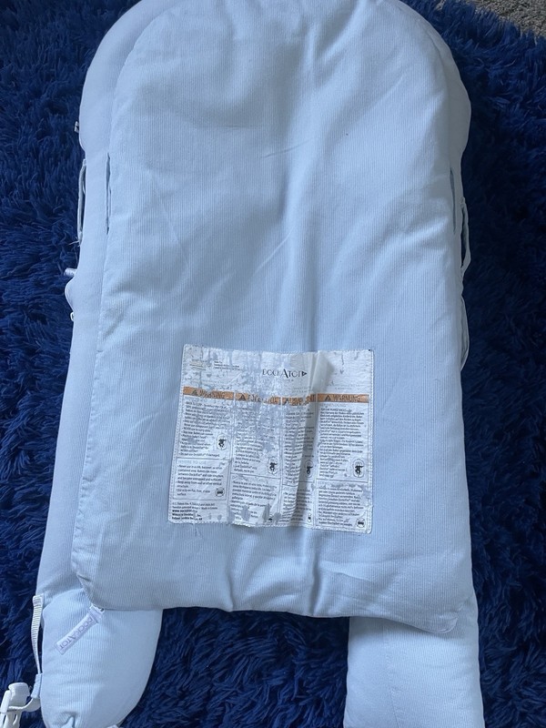 DockATot Deluxe+ Portable Infant Baby Lounger Light Blue for Infants Comfortable