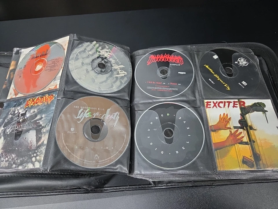 Cd Binder 130+ Cds! Rock/Grunge/Metal/Rap/Punk RARE TITLES Good Cond 90s Vintage - Image 2 of 4