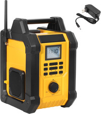Jobsite Radio Speaker, Compatible with Dewalt 20V MAX Battery, IPX54 Waterproof