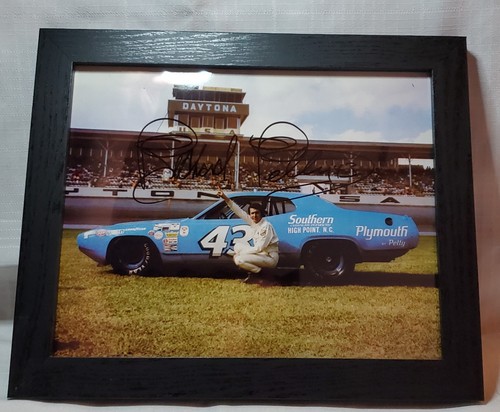 Richard Petty autografiado 8 x 10 Plymouth 1971 Superbird At Daytona, certificado de autenticidad - Imagen 1 de 6