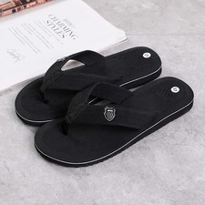 Mens Flip Flops Thong Sandals Shower Beach Slider Slip On Summer Casual Slipper