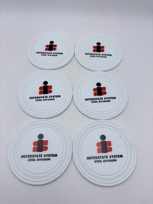 Vintage Interstate System Trucking Coasters - Steel Division - Set of 6