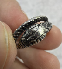 Vintage Sterling Silver Snake Ring Size 6.75