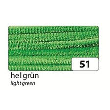 Max Bringmann - Folia 77851 - Chenilledraht, 10 Stück Hellgrün, 50cm x 8mm