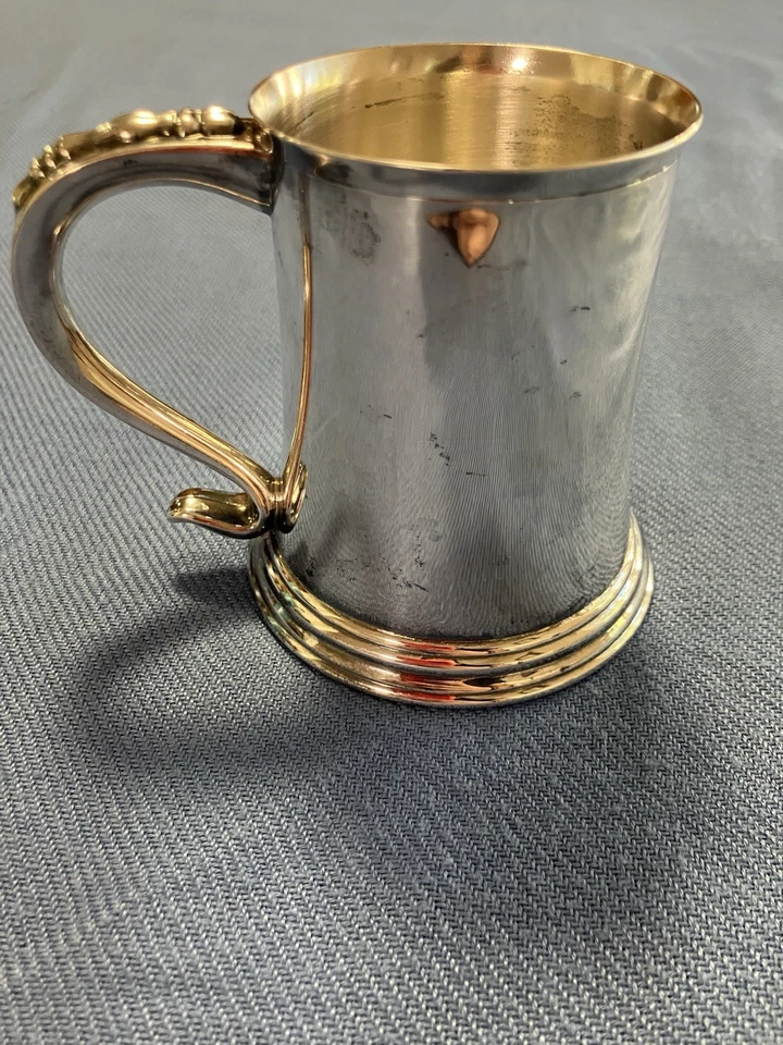 Taza bebé Lunt plateada antigua Foto 2 de 3