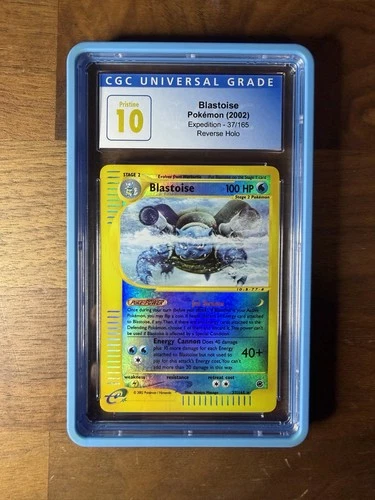 Pokemon Blastoise Expedition Reverse Holo Rare #37 CGC 10 Pristine - Pop 2