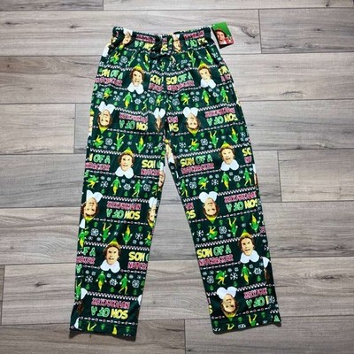 Elf Movie Mens Son Of A Nutcracker Fleece Pajama Lounge Pants Size Medium