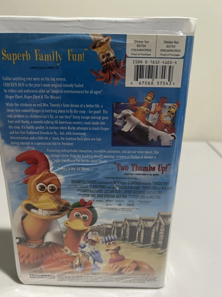 Chicken Run original VHS video cassette - Image 2 of 4