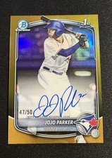 Topps 2025 Bowman Chrome Draft  Gold Auto /50 CPA-JP Jojo Parker Blue Jays