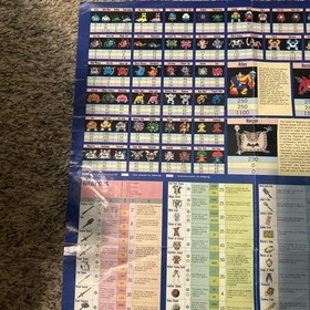 World of Dragon Warrior II (2) Map Poster Insert Video Game Nintendo NES Vintage