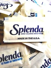 Splenda Zero Calorie Sweetener Tast Like Sugar 100 Packets Sugar Substitutes .
