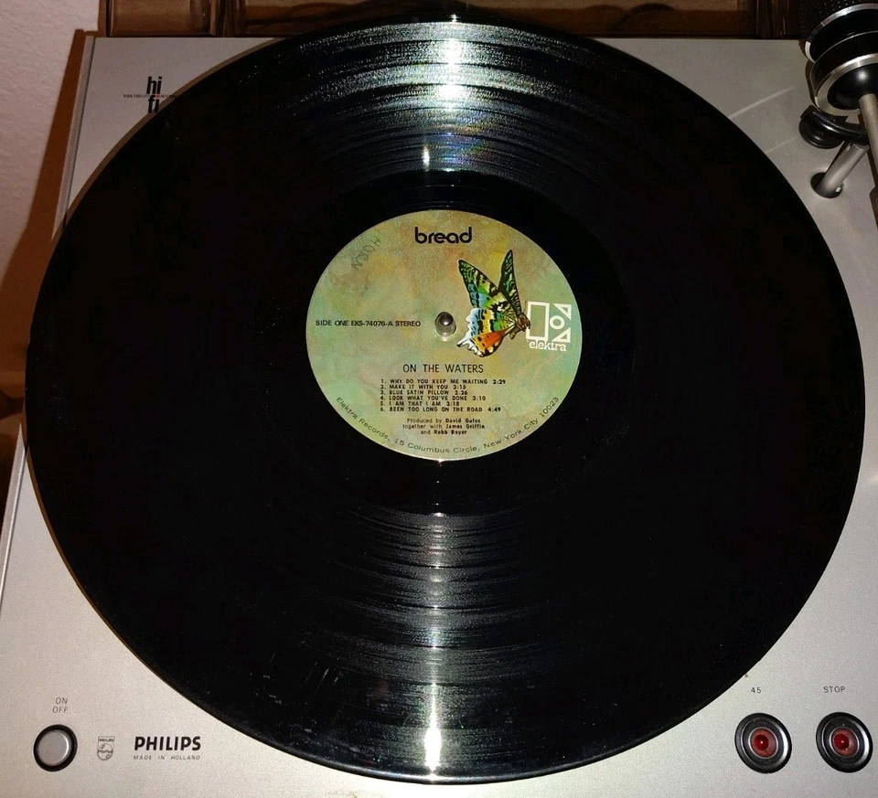 Bread - On the Waters (1970 Vinyl LP  Elektra Records EKS-74076) Stereo - Pitman - Image 2 of 3